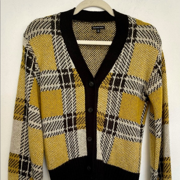 Who What Wear- Clueless “As if” inspired plaid cardigan - Picture 2 of 4